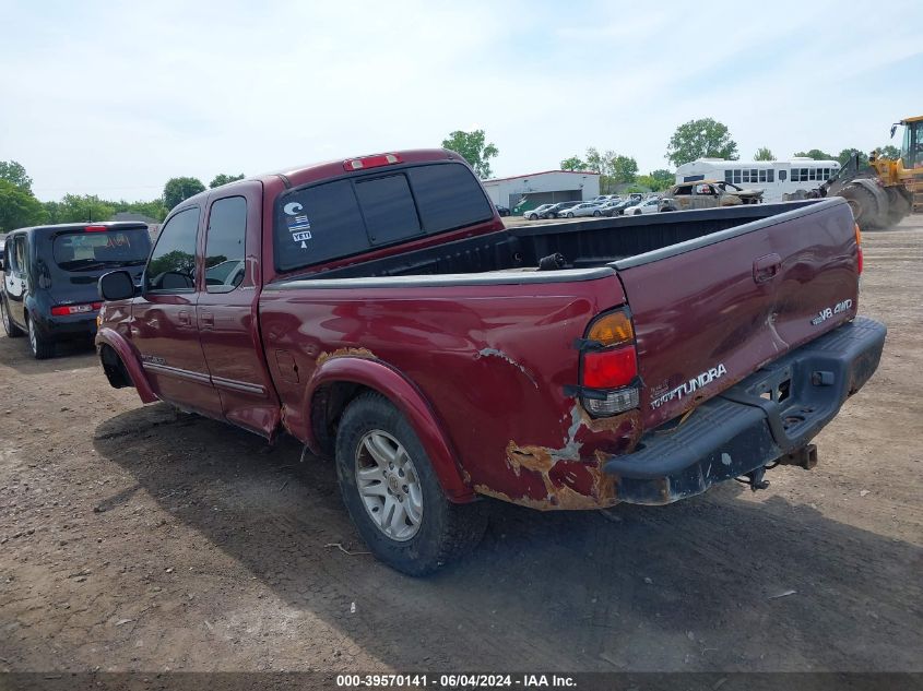 2003 Toyota Tundra Ltd V8 VIN: 5TBBT48123S402701 Lot: 39570141