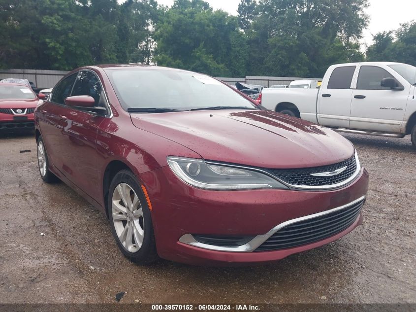 2015 Chrysler 200 Limited VIN: 1C3CCCAB4FN606164 Lot: 39570152