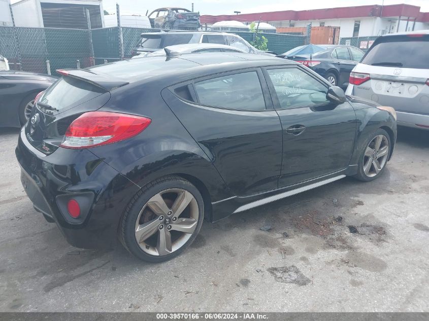 2013 HYUNDAI VELOSTER TURBO - KMHTC6AEXDU125227