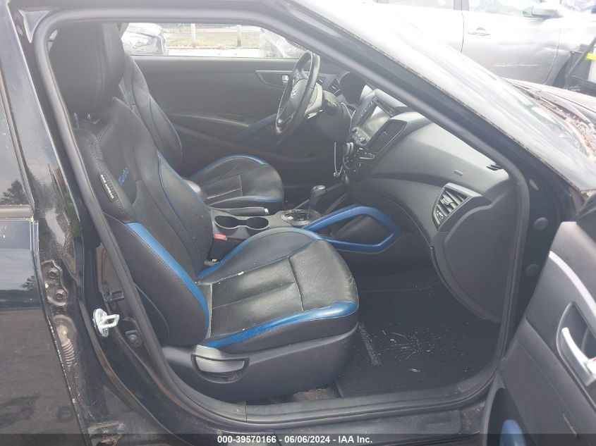 2013 HYUNDAI VELOSTER TURBO - KMHTC6AEXDU125227