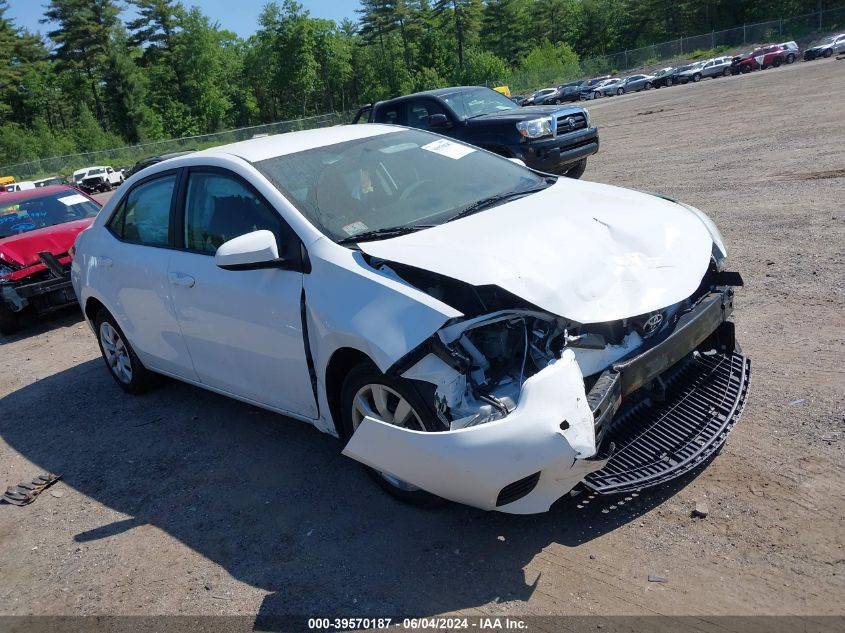 2014 Toyota Corolla Le VIN: 2T1BURHE6EC215638 Lot: 39570187