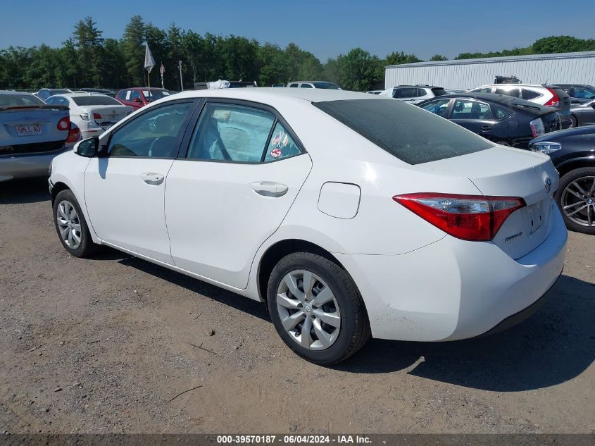 2014 Toyota Corolla Le VIN: 2T1BURHE6EC215638 Lot: 39570187