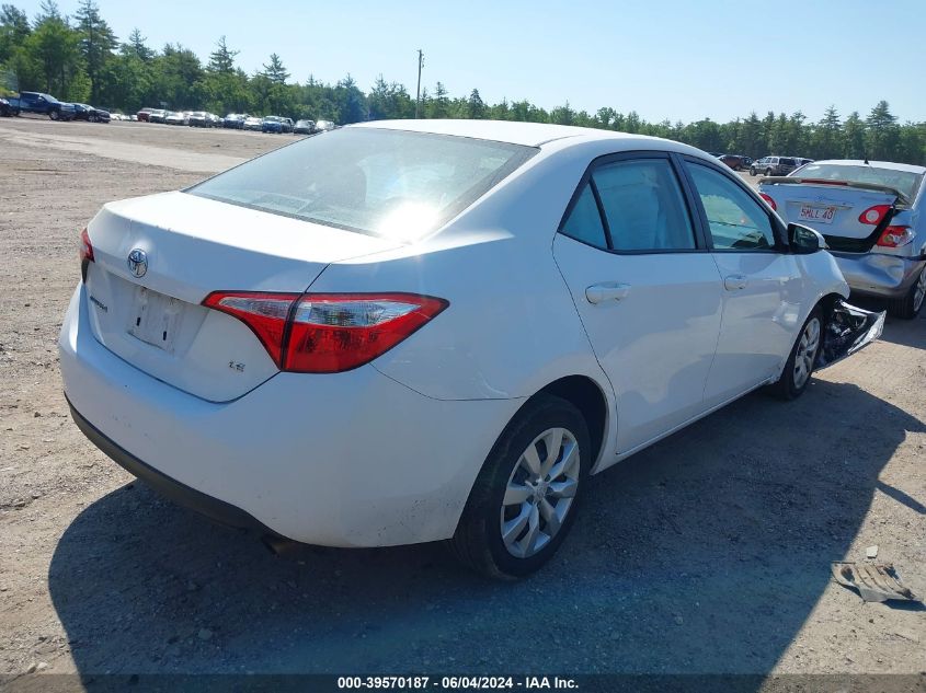 2014 Toyota Corolla Le VIN: 2T1BURHE6EC215638 Lot: 39570187