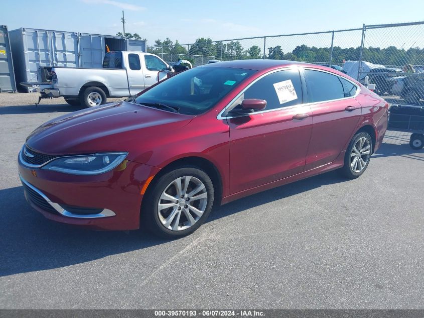 2015 Chrysler 200 Limited VIN: 1C3CCCAB3FN598865 Lot: 39570193