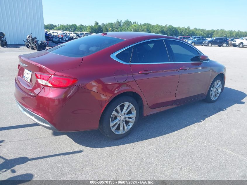 2015 Chrysler 200 Limited VIN: 1C3CCCAB3FN598865 Lot: 39570193