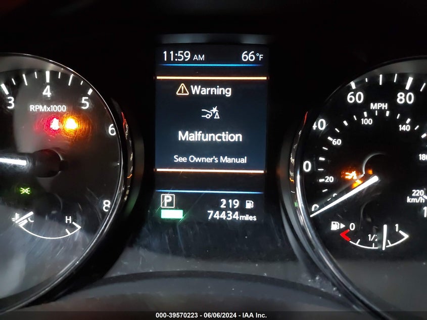 2019 Nissan Rogue Sv VIN: KNMAT2MT0KP535853 Lot: 39570223