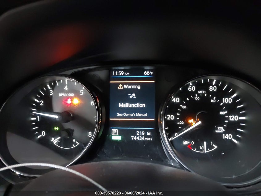 2019 Nissan Rogue Sv VIN: KNMAT2MT0KP535853 Lot: 39570223