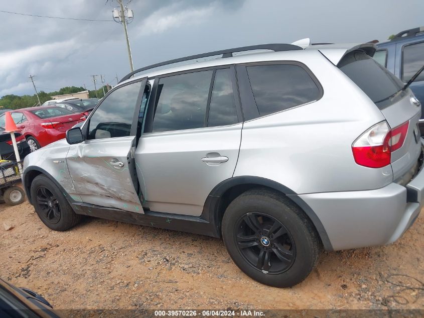 2006 BMW X3 3.0I VIN: WBXPA934X6WD32862 Lot: 39570226