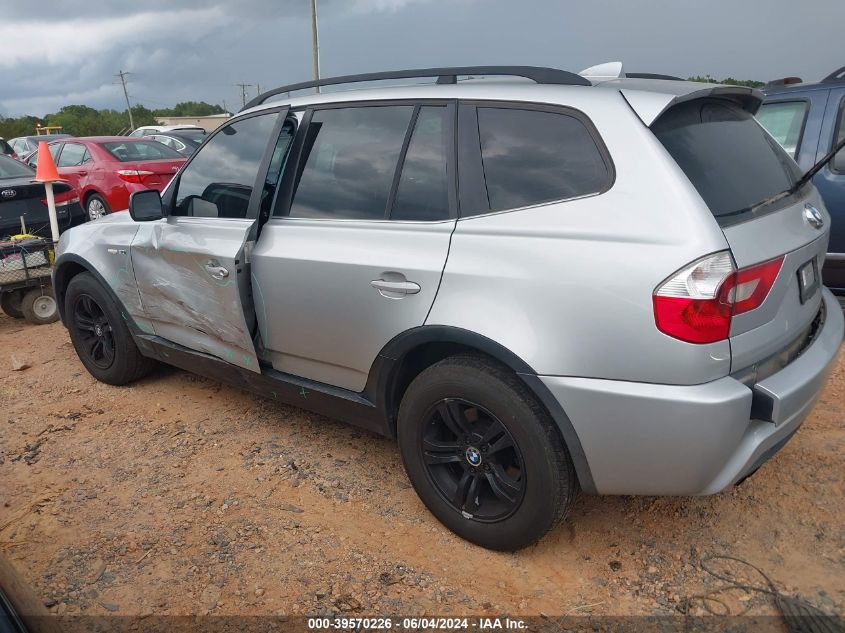 2006 BMW X3 3.0I VIN: WBXPA934X6WD32862 Lot: 39570226