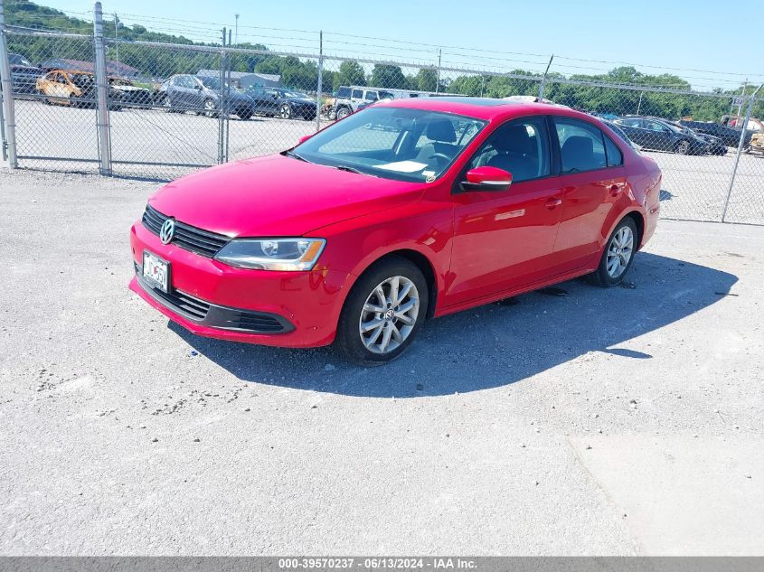 2012 Volkswagen Jetta 2.5L Se VIN: 3VWDP7AJ5CM378942 Lot: 39570237