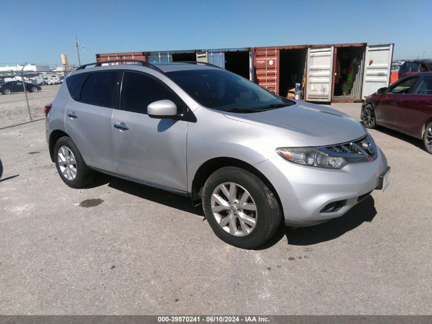 2013 Nissan Murano Sv VIN: JN8AZ1MUXDW203773 Lot: 39570241