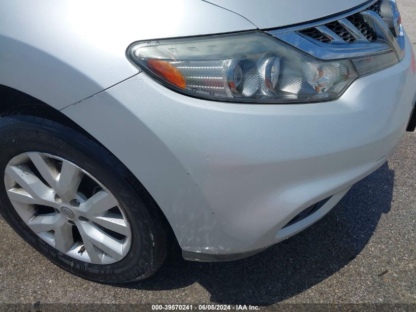 2013 Nissan Murano Sv VIN: JN8AZ1MUXDW203773 Lot: 39570241