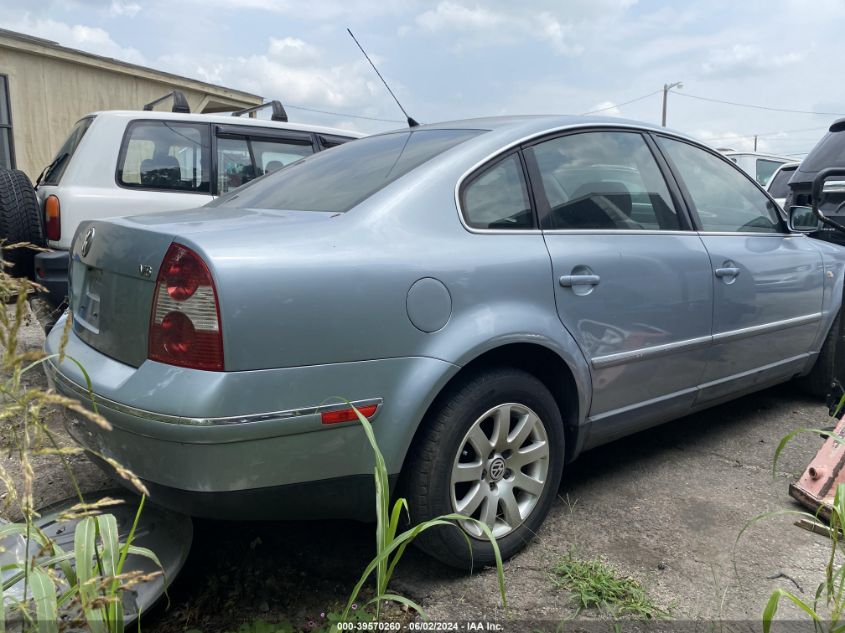 2002 Volkswagen Passat Gls V6 VIN: WVWPH63B42P344772 Lot: 39570260