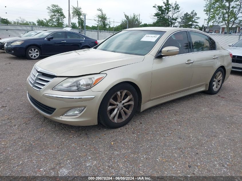 2012 Hyundai Genesis 3.8 VIN: KMHGC4DD9CU176872 Lot: 39570284