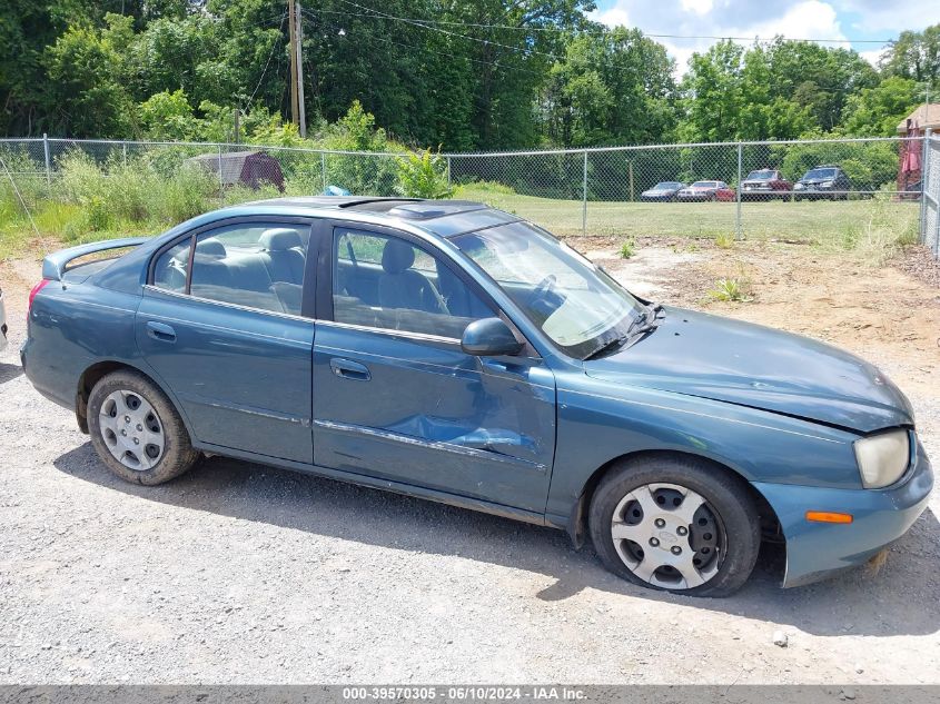 2002 Hyundai Elantra Gls VIN: KMHDN45D62U397596 Lot: 39570305