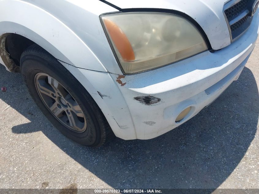 2003 Kia Sorento Ex/Lx VIN: KNDJD733X35039676 Lot: 39570323