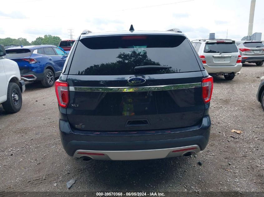 2017 Ford Explorer Xlt VIN: 1FM5K7D85HGA09638 Lot: 39570368