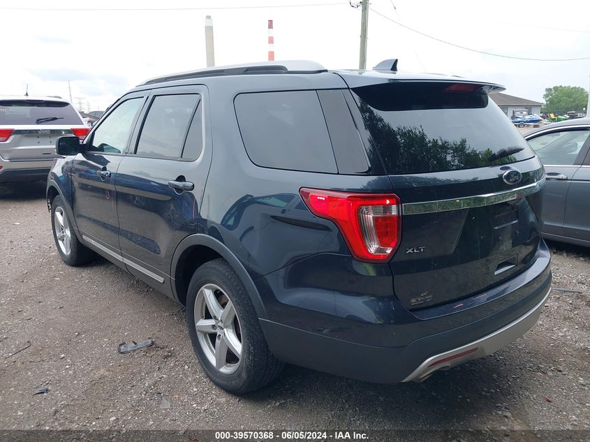 VIN 1FM5K7D85HGA09638 2017 FORD EXPLORER XLT