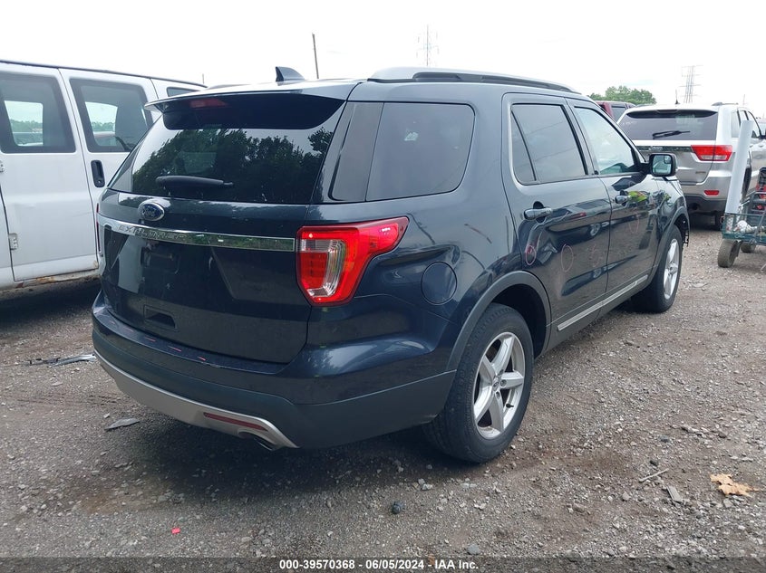 VIN 1FM5K7D85HGA09638 2017 FORD EXPLORER XLT