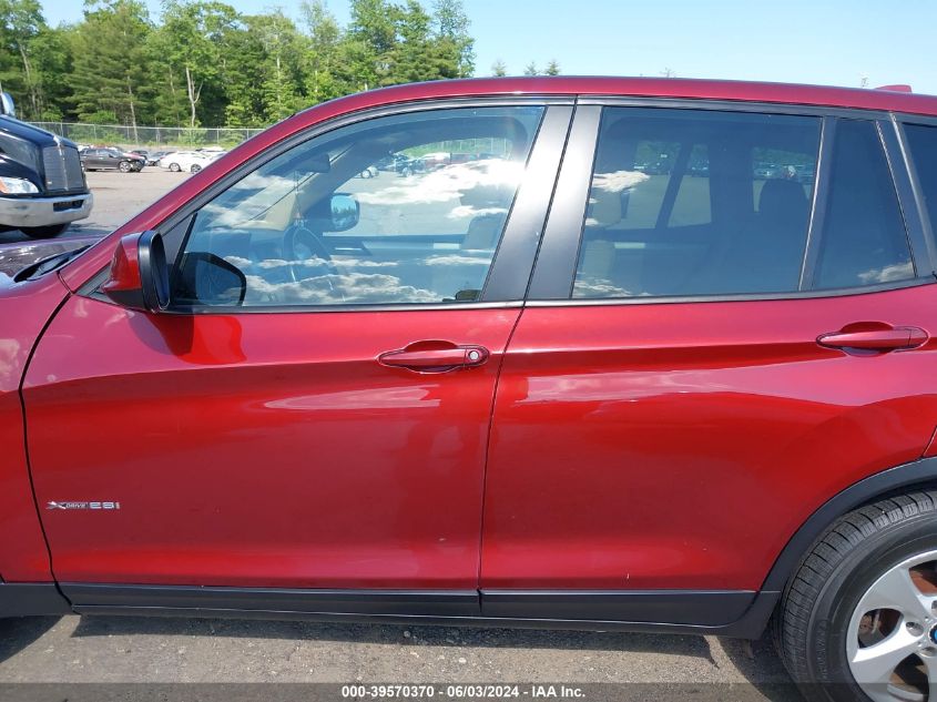 2012 BMW X3 xDrive28I VIN: 5UXWX5C53CL722767 Lot: 39570370