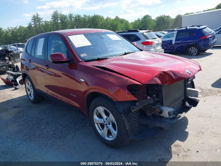 2012 BMW X3 xDrive28I VIN: 5UXWX5C53CL722767 Lot: 39570370