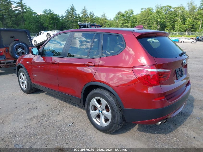 2012 BMW X3 xDrive28I VIN: 5UXWX5C53CL722767 Lot: 39570370