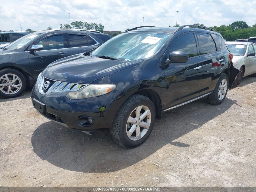 2010 Nissan Murano Sl VIN: JN8AZ1MW3AW109909 Lot: 39570398