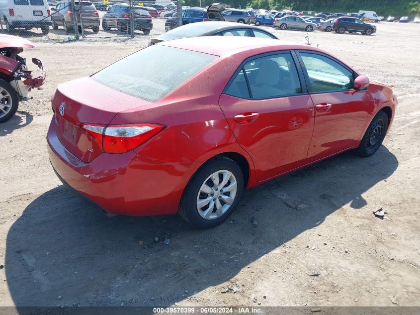 2014 Toyota Corolla Le VIN: 2T1BURHE5EC151981 Lot: 40314329