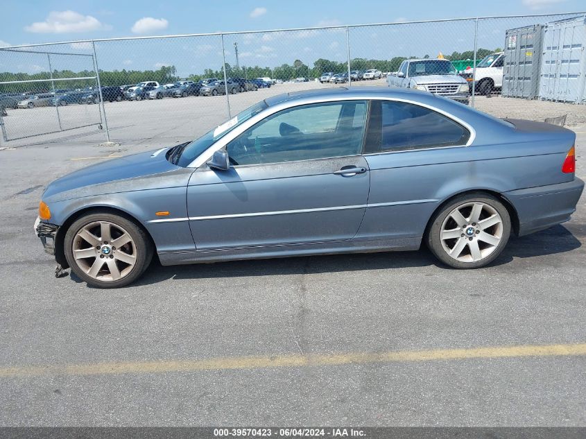 2000 BMW 323Ci VIN: WBABM3344YJN63858 Lot: 39570423