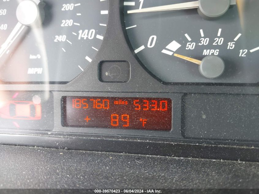 2000 BMW 323Ci VIN: WBABM3344YJN63858 Lot: 39570423