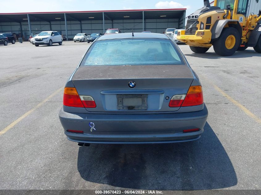 2000 BMW 323Ci VIN: WBABM3344YJN63858 Lot: 39570423