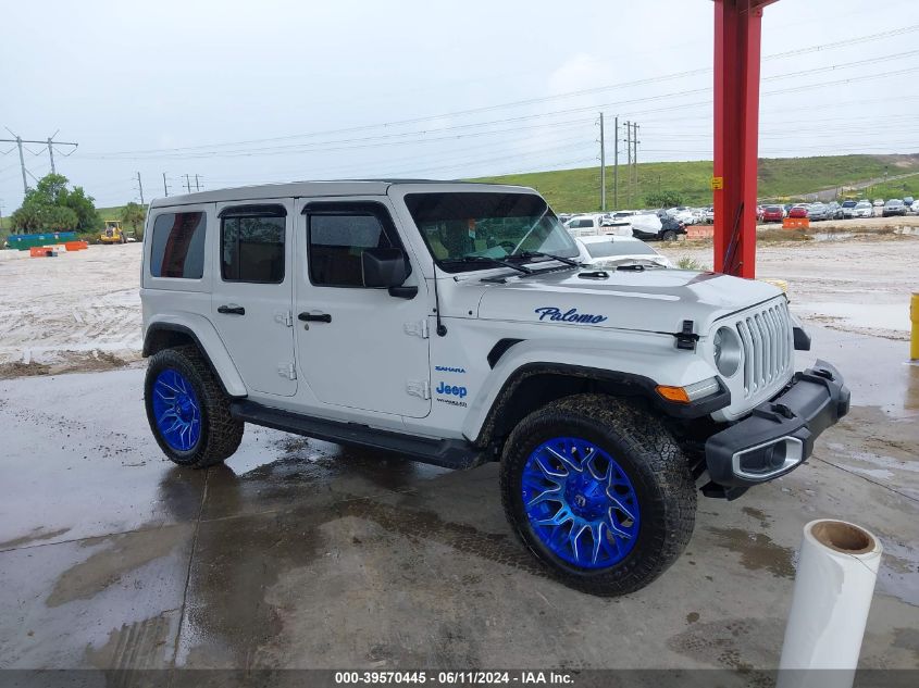2020 Jeep Wrangler Unlimited Sahara 4X4 VIN: 1C4HJXEN3LW157066 Lot: 39570445
