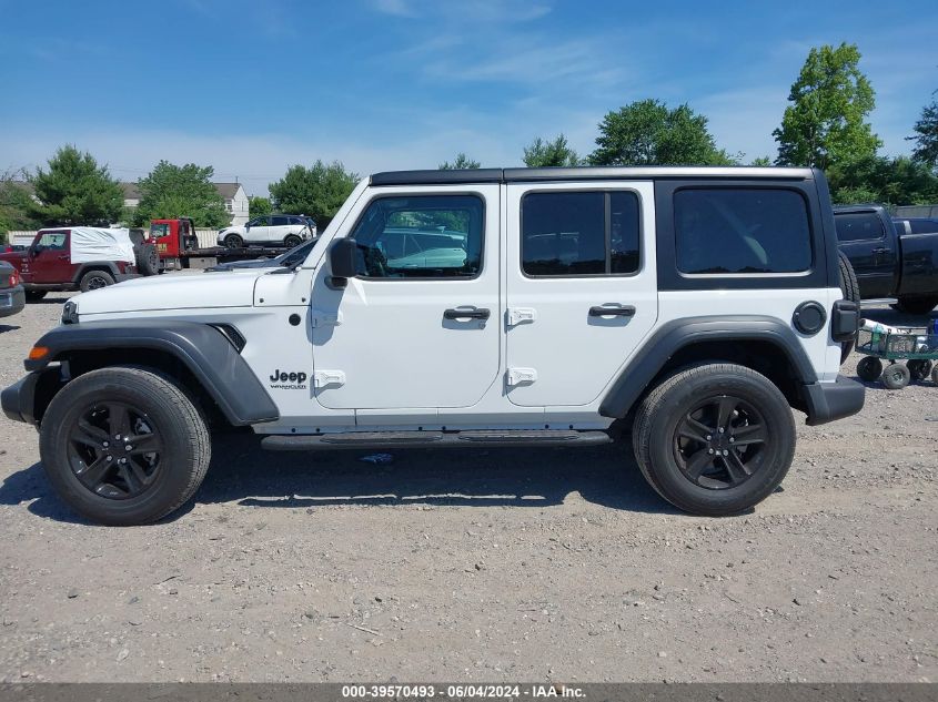 2022 Jeep Wrangler Unlimited Sport Altitude 4X4 VIN: 1C4HJXDG9NW113207 Lot: 39570493