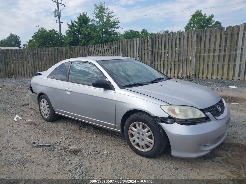 2005 Honda Civic Lx VIN: 1HGEM22515L001485 Lot: 39570507