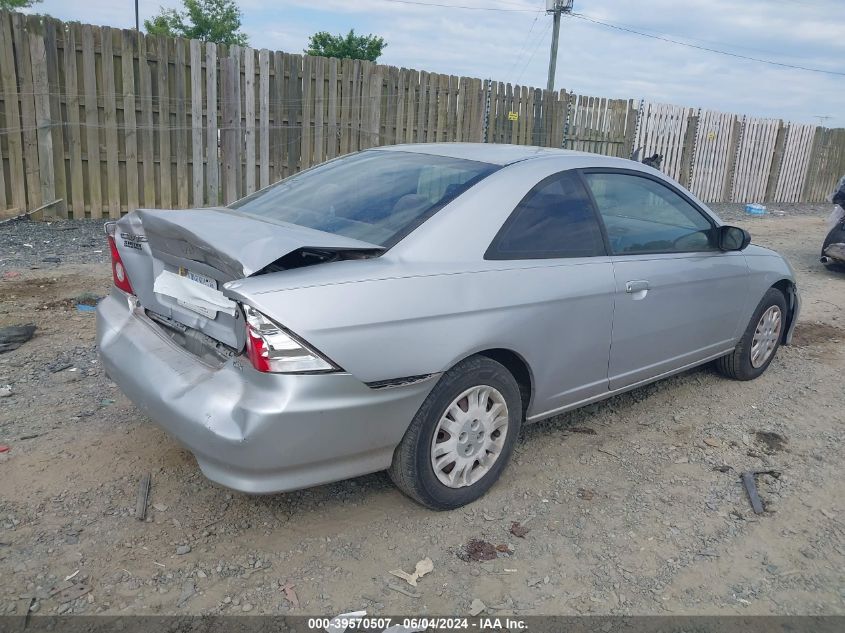 2005 Honda Civic Lx VIN: 1HGEM22515L001485 Lot: 39570507