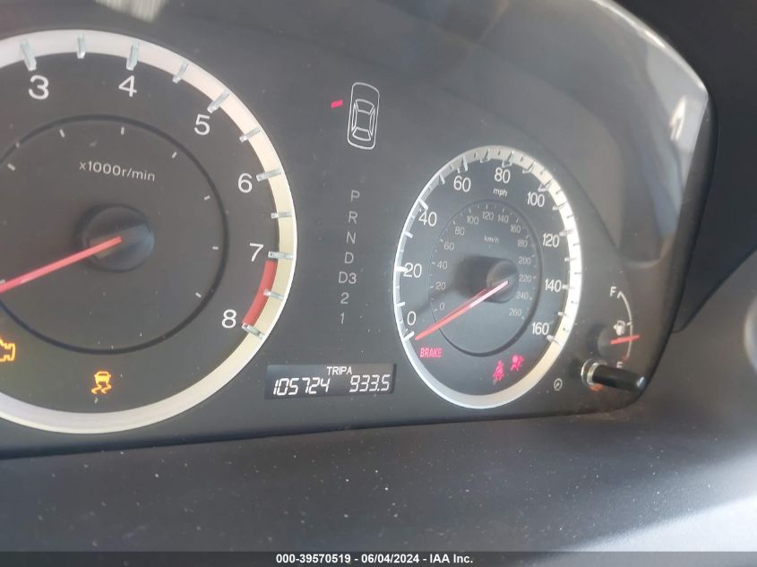 2011 Honda Accord 2.4 Ex-L VIN: 1HGCS1B86BA003273 Lot: 39570519