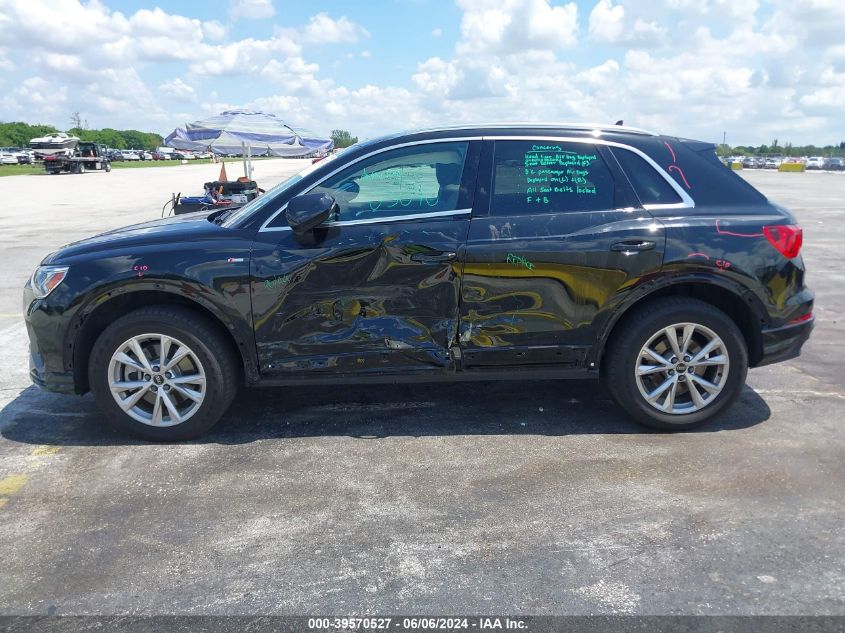 2023 Audi Q3 Premium 45 Tfsi S Line Quattro Tiptronic VIN: WA1DECF32P1124744 Lot: 39570527