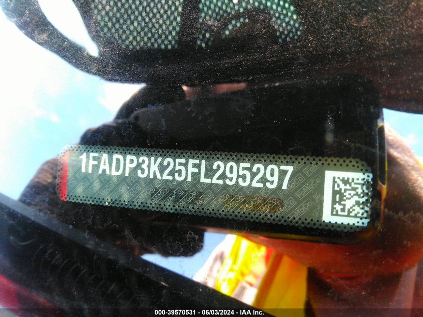 2015 Ford Focus Se VIN: 1FADP3K25FL295297 Lot: 39570531