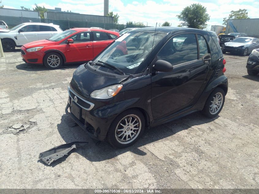 2014 Smart Fortwo Passion/Pure VIN: WMEEJ3BA6EK769609 Lot: 39570536