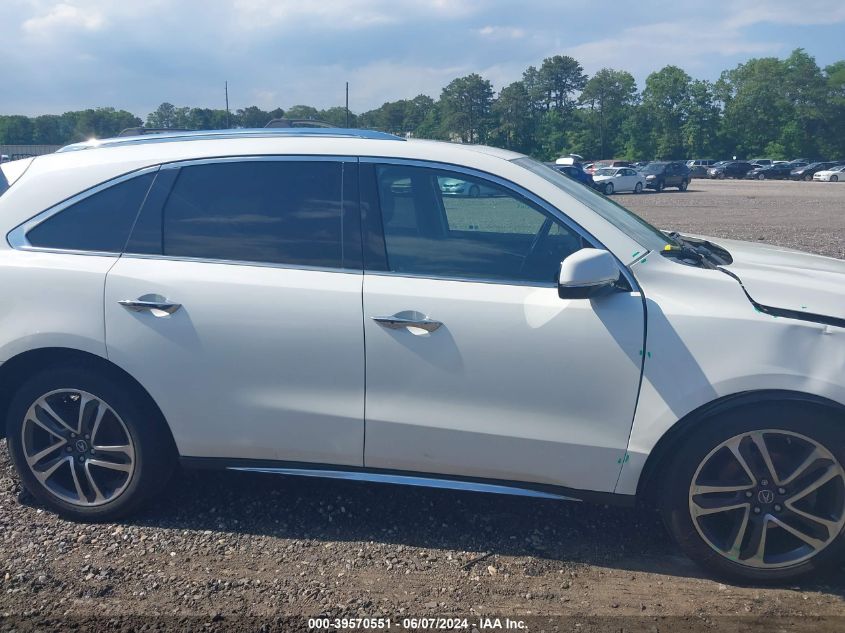 2017 Acura Mdx Advance Package VIN: 5FRYD4H84HB010731 Lot: 39570551