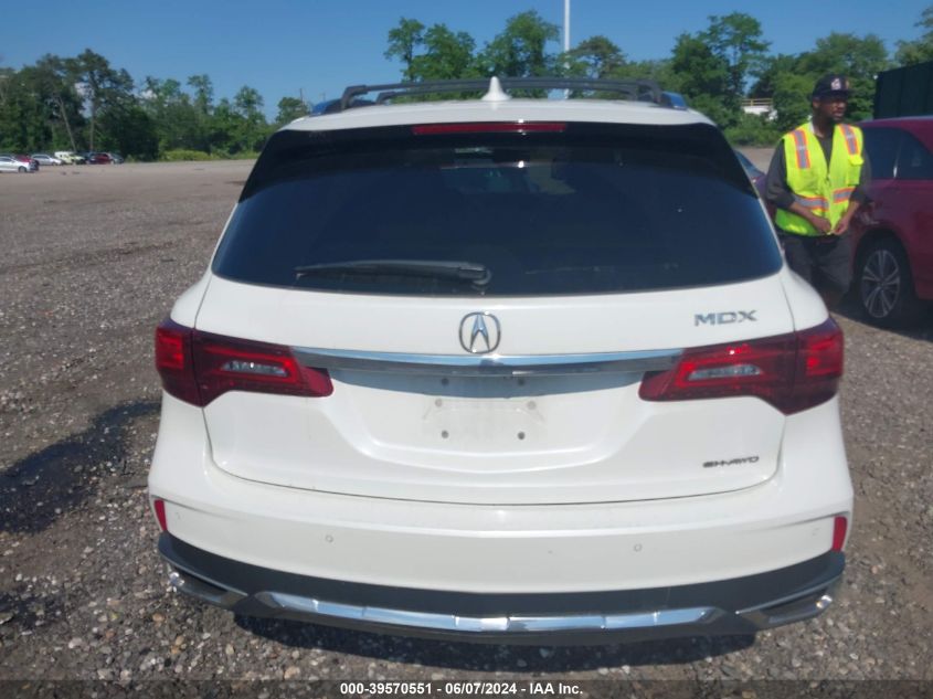 2017 Acura Mdx Advance Package VIN: 5FRYD4H84HB010731 Lot: 39570551