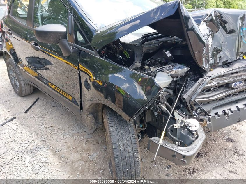 2022 Ford Ecosport S VIN: MAJ6S3FL3NC474835 Lot: 39570558