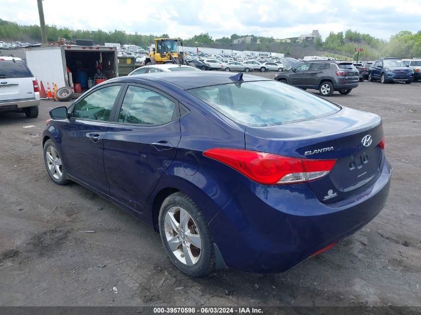 2013 Hyundai Elantra Gls VIN: 5NPDH4AE4DH322709 Lot: 39570598