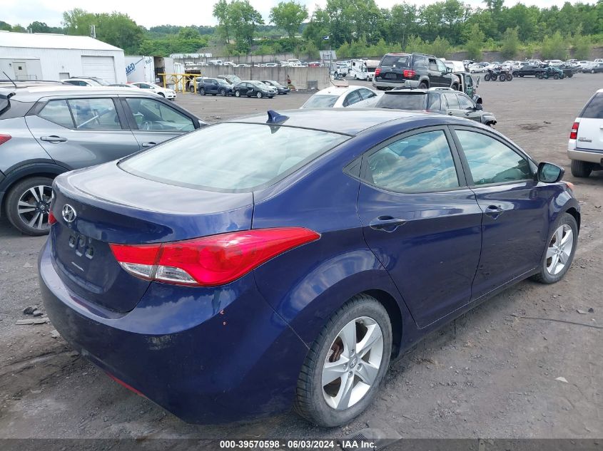 2013 Hyundai Elantra Gls VIN: 5NPDH4AE4DH322709 Lot: 39570598