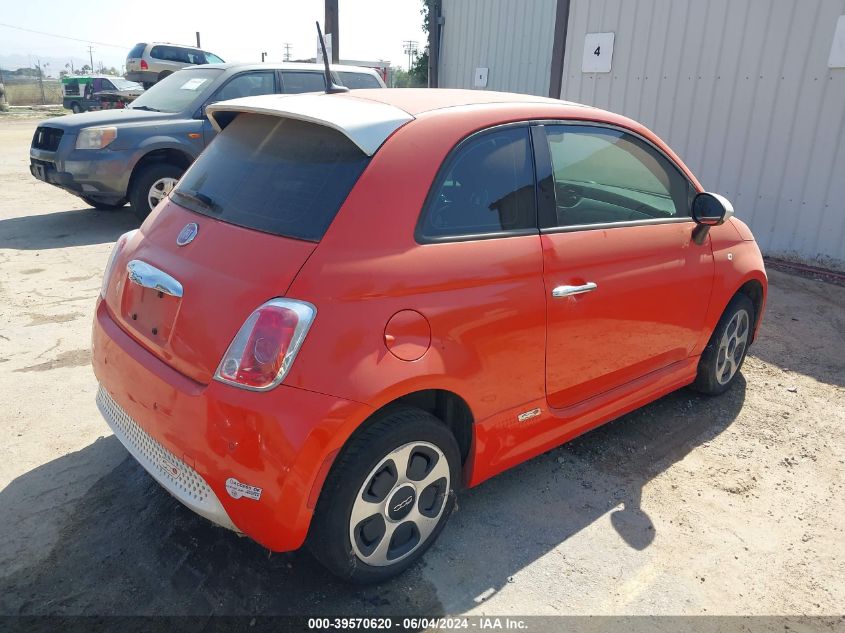 2014 Fiat 500E Battery Electric VIN: 3C3CFFGE3ET266790 Lot: 39570620