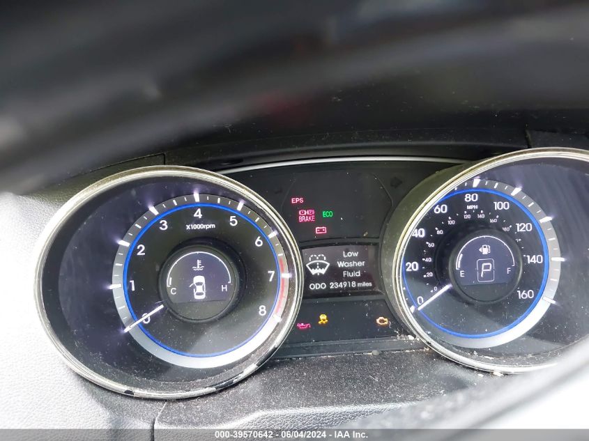 2013 Hyundai Sonata Gls VIN: 5NPEB4AC9DH635985 Lot: 39570642