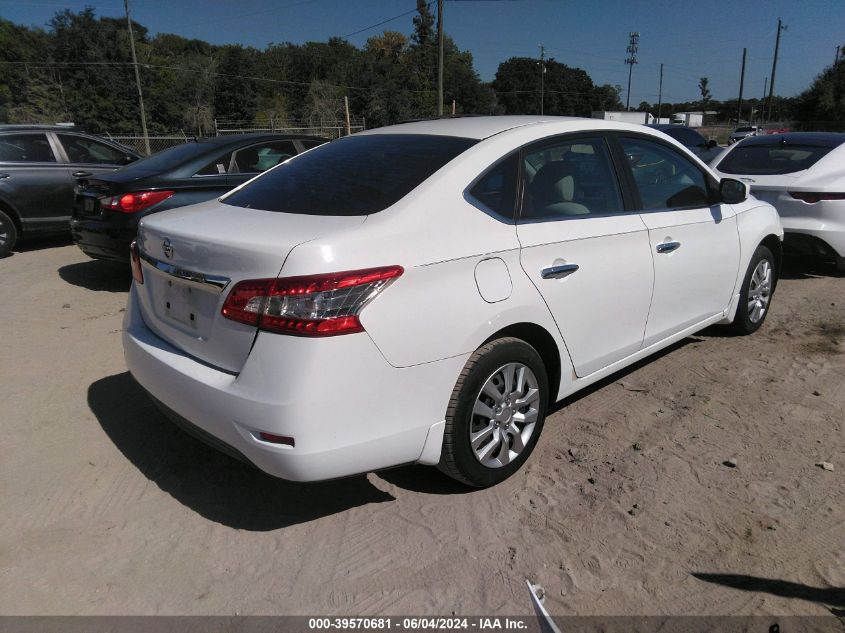 2015 Nissan Sentra S VIN: 3N1AB7AP3FY297835 Lot: 39570681