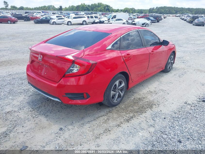 2020 Honda Civic Lx VIN: 2HGFC2F68LH550525 Lot: 39570691