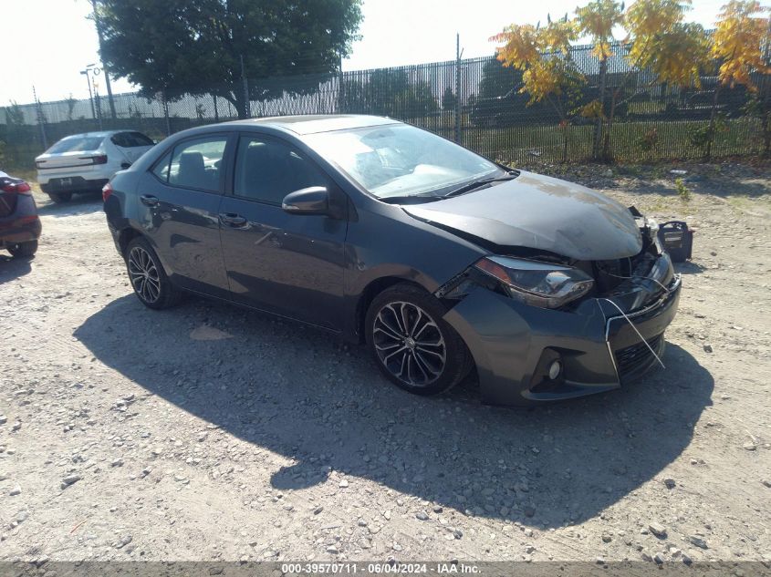 2015 Toyota Corolla S Plus VIN: 2T1BURHE3FC255936 Lot: 39570711