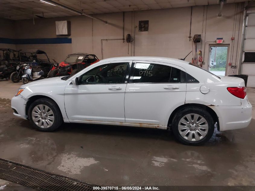 2012 Chrysler 200 Lx VIN: 1C3CCBAB6CN292717 Lot: 39570715